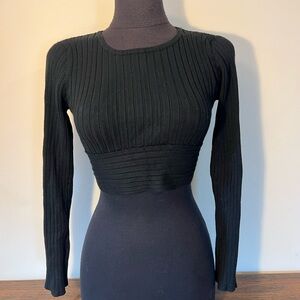 Pink Lily cropped tie front crop top